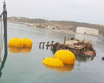 IMCA Standard PVC Material Salvage Balloon Open Bottom Parachute Underwater Lifting Bags