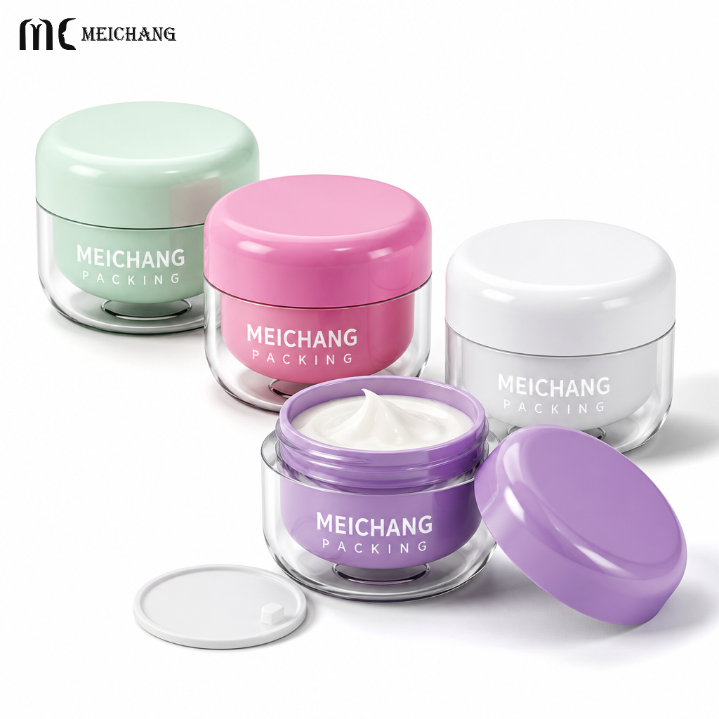 60g Refillable Cosmetic Jar with PP Replaceable Inner Liner(MC-P-562)