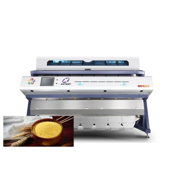 7 machine de trieuse de couleur de blé des descendeurs 19T/H avec le refroidisse