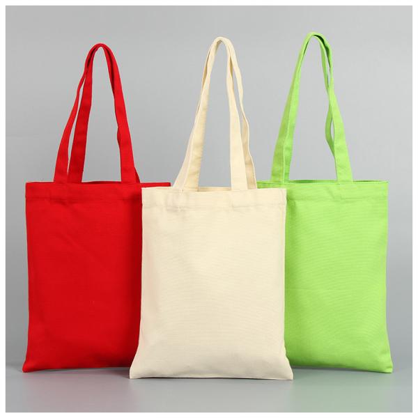 Customized Color Reusable Designer Cloth Canvas Cotton Shopping Tote Bag Eco Friendly