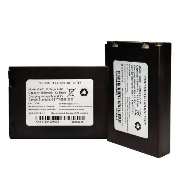 GX01 7.4V 1850mAh High Performance Rechargeable Lithium Ion Replacement Battery Pack for POS Terminals and Cordless Power Tools