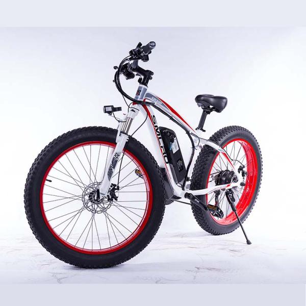 Brushless Electric Snow Bike , 48v 350w Fat Tire Electric Bicycle For Adults