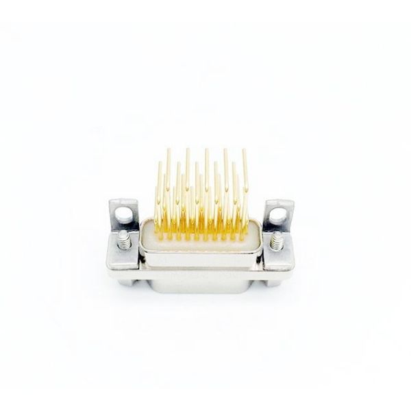 Female 21 Pin Micro D Connector 3A Right Angle PCB Connector Insertion Type J30J-21ZKWP7