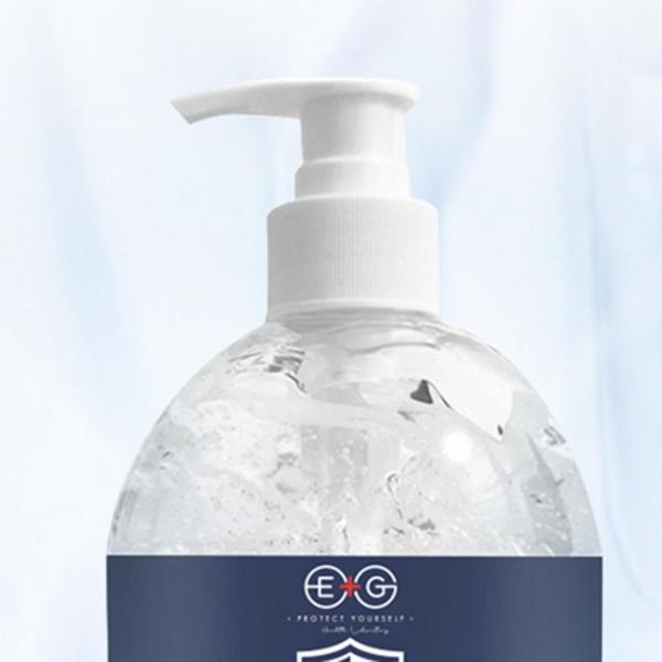 Transparent 500ml Antibacterial Hand Sanitizer  , Disposable No Wash Hand Sanitizer