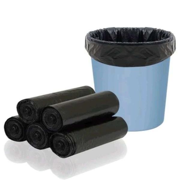 5-50 mic Espesor HDPE/LDPE/LLDPE Bolsa de basura negra para las necesidades del cliente