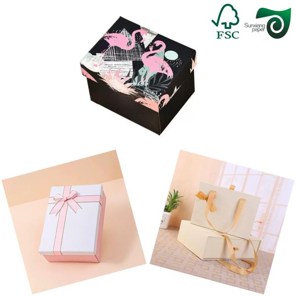 FSC Certified 1.5MM High Stiffness Glossy Colorful Laminated Grey Board For Gift Boxes