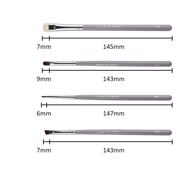 Набор щетки макияжа пурпура таро косметический набор щетки 10 частей для ежедневного макияжа