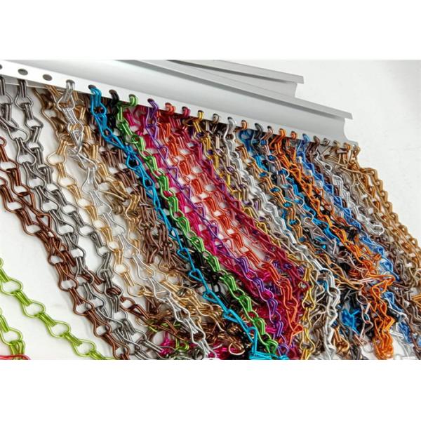 Высота занавеса двери 2.2m украшения коридора алюминиевая цепная