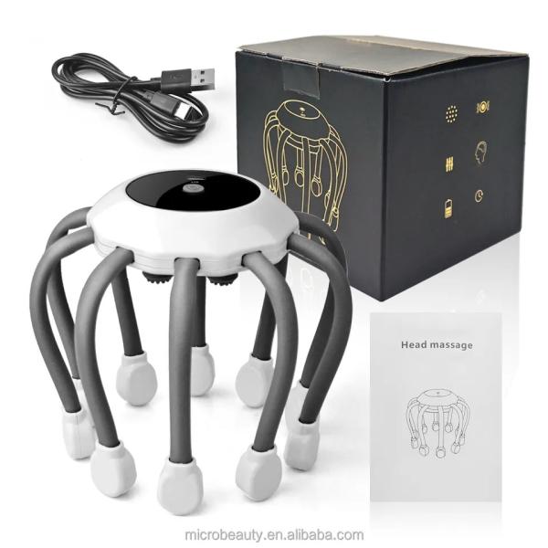 5W Octopus Head Scalp Massager Vibration For Relaxing Stress Relax Headaches