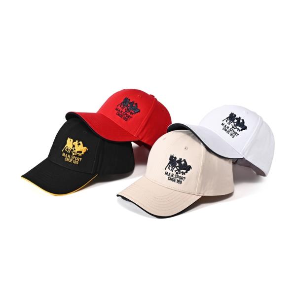Cotton Logo Custom Embroidered Ball Caps 60cm Sport Baseball Cap