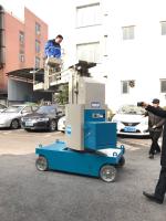 360 tipo aéreo automotor elevación del palo de la elevación 7.5m de la rotación del grado del auge