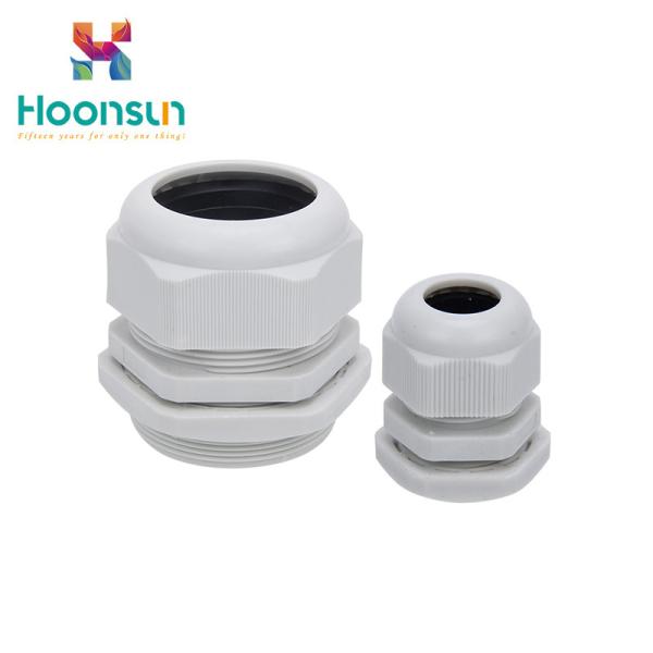 Dustproof Grey Nylon Cable Gland M63 Series Nickel Plating Surface For LED Lamp