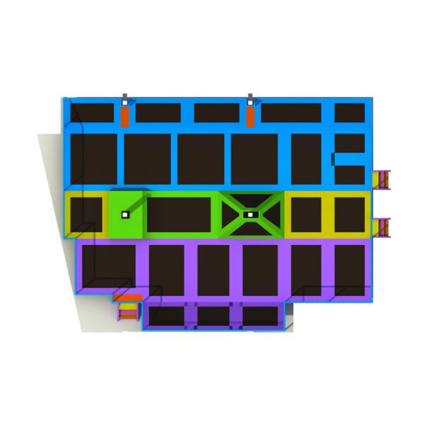 Foam Cube Blocks Rectangular Kids Trampoline Park