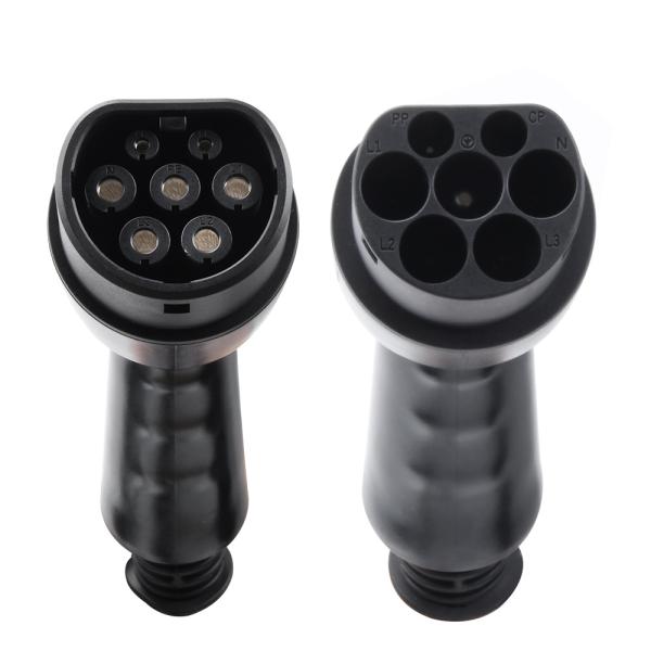 3 Phase 32A Portable Electric Car Charger Cable Extension Cable Dual Head for Type 2 Convenient and Portable at Workerbee
