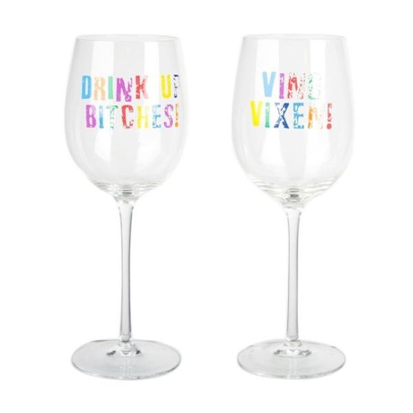 Decorative Glass Gift Clear Crystal Wine Glass Decal Printing Fashion Transparency