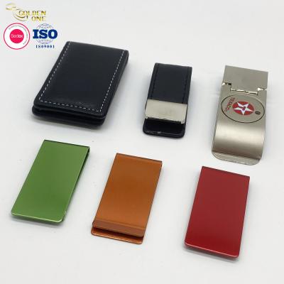 Stainless Steel Metal Wallet Clip Card Holder Folder Laser Engraved Logo