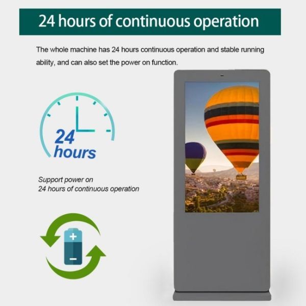 Dropshipping 55 Inch Floor Standing large outdoor lcd screens Outdoor Video Advertising Screen