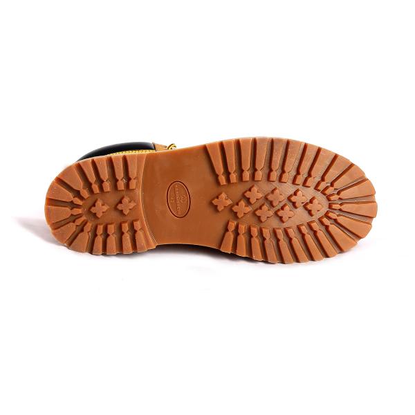 Breathable Nubuck Cow Leather Upper Material Goodyear Welt Safety Shoes with Lace-up Closure