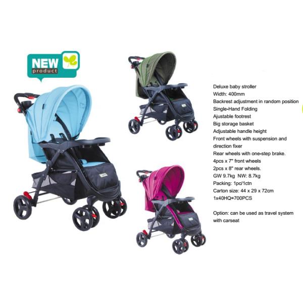 Deluxe Aluminum 3 in 1baby stroller