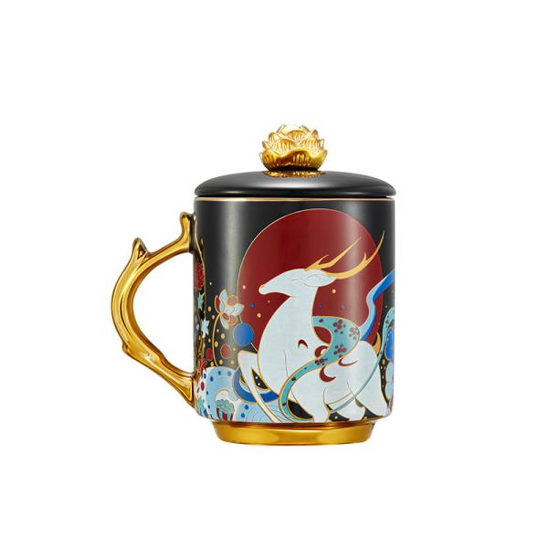 Ready To Ship In Stock Microwave Safe Heat Resistant Round Magic Mug Customised Food Safe Ceramic Coffee Mugs