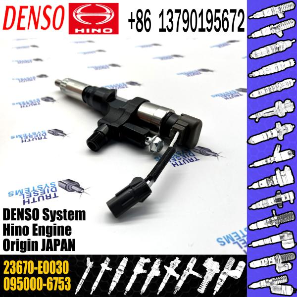 Новое дизельное собрание 095000-6753 23670-E0030 инжектора топлива DENSO в запасе