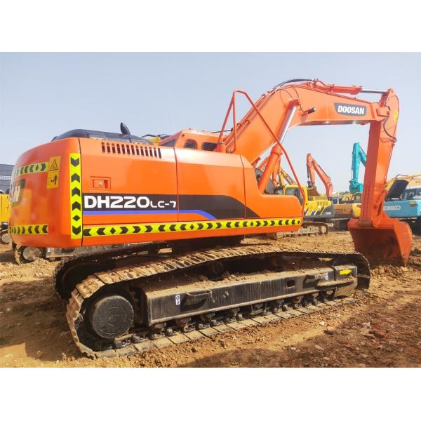                  Secondhand Crawler Excavator Doosan Dh220LC-7, Used Digger 220, 100% Original Without Any Repair, Used Construction Machine on Sale             
