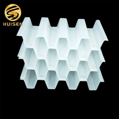 White PP Lamella Tube Settler Inclined Pipe Sedimentation Tank Support