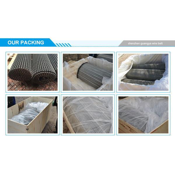 Промышленная цепь конвейерной ленты плоской проволоки нержавеющей стали/отжала обработку края