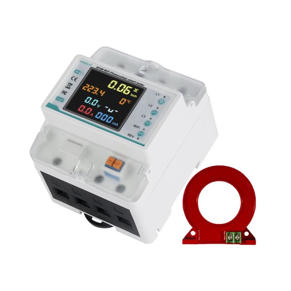 3-Phase WiFi Reclosing Protector: Tuya Smart, 10 Protections, PV Meter