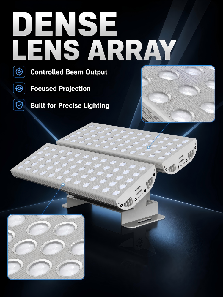 High Power DMX512 Led Flood Light Outdoor IP66 Waterproof 120w 144w RGBW for High Building Landscape Lighting