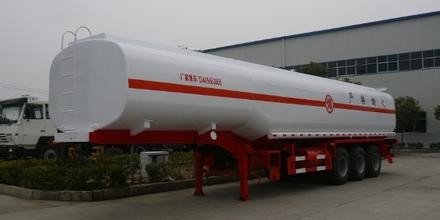 Carbon Steel Tank Truck Trailer For Oil Transportation ISO Standard