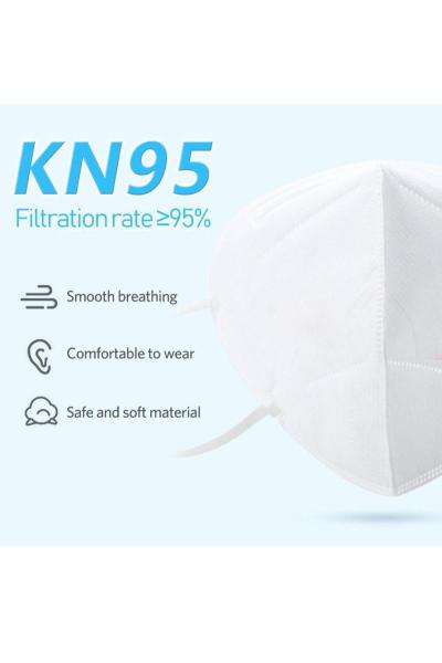Masques KN95 jetables mous/masque protecteur blanc jetable de la poussière protection néfaste de virus