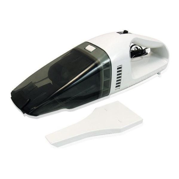 White Black Handheld Car Vacuum Cleaner 0.8kgs With Washable Filter 12v Dc