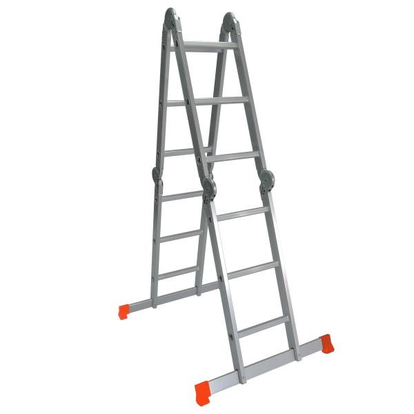 Household 4x3  Aluminium Stool Ladder With  Non Marring Feet Stable Performance
