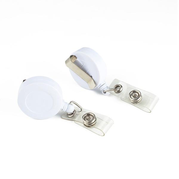 Bobine escamotable universelle d'insigne, agrafes de badge nominatif pour des cartes d'identification des employés