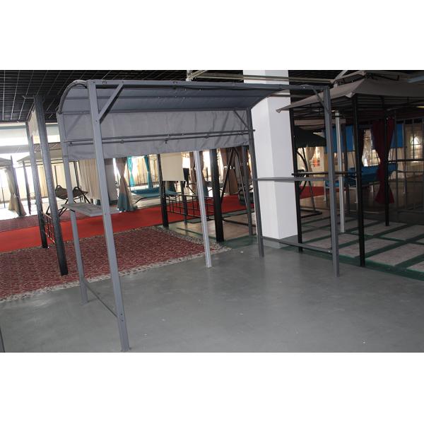 Steel Frame Gazebo Pavilion Pergola with 2.45*1.37*2.15M Size and Collapsible Design