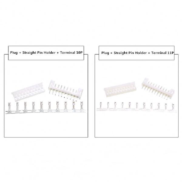 Original PH2.0 Pitch 2.0MM Connector Plug + Straight Pin Holder + Terminal 2P 3P 4P 5P 6P 7P 8P 9P