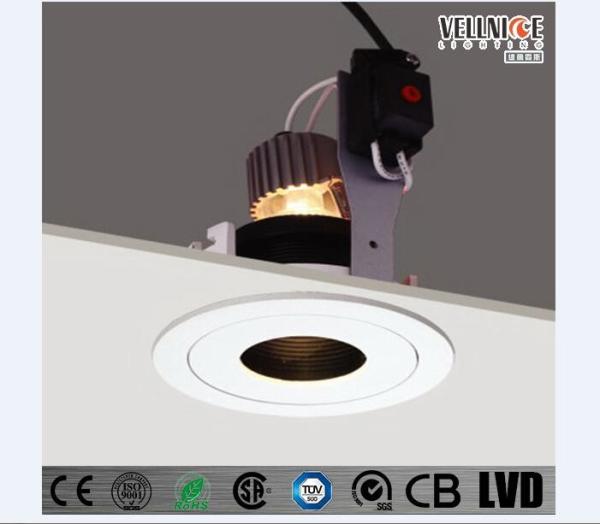 MR16 Fixed Indoor Recessed LED Downlights Round Aluminum Body CE / ROHS