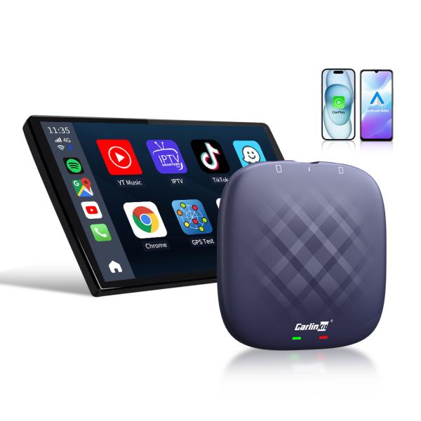 Multifonctionnel 8G 128Gb Tbox Adapteur sans fil Carplay et Android Auto pour le jeu de voiture Dongle
