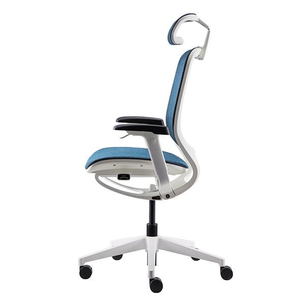 White PA Frame Ergonomic Office Chair Wintex Mesh Swivel Chair Back Support