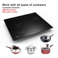 Glass Ceramic Electric Hob Burner 60 Cm Built-In Black Glass Stove With 4 Cooking Zones