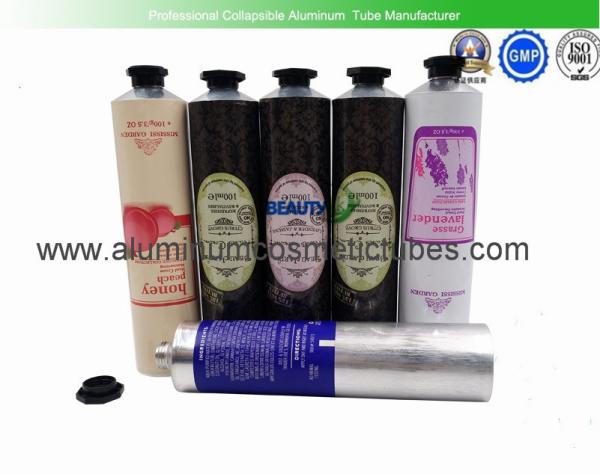 Hand Cream Collapsible Aluminum Squeeze Tubes Food Grade Inner Coating Light Weight