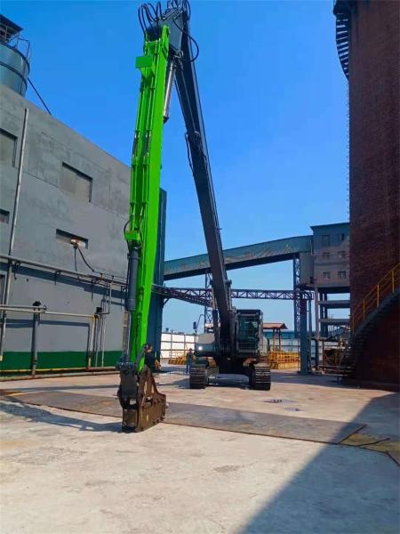 Custom Long Reach Hydraulic Boom Arm For High Reach Demolition Excavator