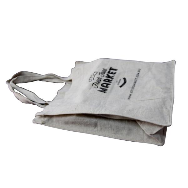 Fashion Reusable 100% Cotton Fabric Organic Plain Cotton Bags