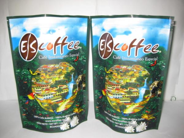 Coffee k Foil Packaging Bags Printing Stand Up Glossy Finish