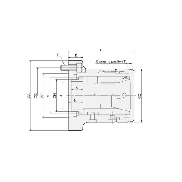Montagem do atarraxamento do mandril de aro do CR para breve