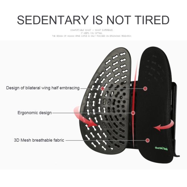 Ventilated Breathable Seat Cushion , Universal Seat Cushion 25*32*16CM