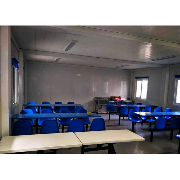 Innovative Canteens Commercial Portable Buildings Aluminum Window Double Steel Wall