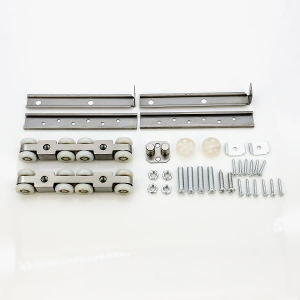 Древесные двери Сдвигающее колесо Ролики Шкафные установки Система с Сливером и 8,5cm*11cm Размер