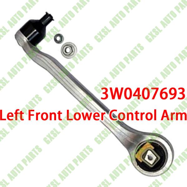 Pour Bentley Continental GT Flying Spur Arm de commande avant gauche inférieure OEM 3W0407693